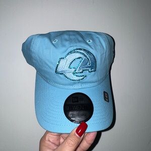 New Era Light Blue Rhinestone Logo Adjustable Hat